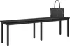 vidaXL Lavica čierna dubový vzhľad 160 x 35 x 45 cm Náhľad obrázku produktu 3