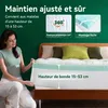 NicePlus, surmatelas 2 en 1, 90x200x7 cm, mousse à mémoire Voir les images du produit 8