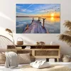 Bild auf Leinwand - Leinwandbild - See Natur Brücke Vögel - Produktbild-Vorschau 7