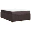 Boxspringbett mit Matratze Dunkelbraun 160x200 cm Stoff Produktbild-Vorschau 6