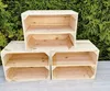 2er Vintage Holzkisten mit Regalbrett - 40x30x24 cm - Produktbild-Vorschau 4