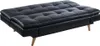 Schlafsofa Klappsofa 3-Sitzer - Kunstleder - Schwarz - Produktbild-Vorschau 2
