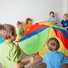 Relaxdays Dětská houpací plachta, Ø 2 m, 8 úchytů, houpací Náhled obrázku produktu 3