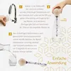 Original ZirbenKugel Edelsteinstab Set mit Gravur "Blume Produktbild-Vorschau 2