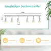 ZMH LED Deckenleuchte Weiß 6 Flammig Deckenlampe GU10 Produktbild-Vorschau 4