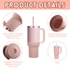 Silikon-Schutzhülle 1 Stück, Rosa, Für 40oz Stanley H2.0 Produktbild-Vorschau 6