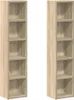 vidaXL CD-Regale 2 Stk. Sonoma-Eiche 21x16x93,5 cm Produktbild-Vorschau 1