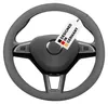 HEYNER® Lenkradhülle 37-39 cm für Auto, grau, weiches, Produktbild-Vorschau 1