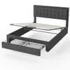 OYAJIA Doppelbett Polsterbett 140x200cm, Luftdruck Produktbild-Vorschau 12