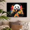 MuchoWow® - Leinwandbilder - Graffiti - Sommer - Panda - Produktbild-Vorschau 2