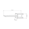 Skye Decor, Fork - White, Wandregale, Weiß, 74,5 x 18,2 x Produktbild-Vorschau 3