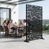 Trennwand ‘Bernalda’ 180 x 120 cm Stahl Schwarz Produktbild-Vorschau 4