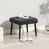 HOMCOM Sitzhocker Hocker mit weichem Sitzkissen Stahlbeinen Produktbild-Vorschau 7