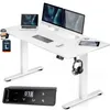 CASARIA® Bureau électrique réglable en hauteur blanc 140 x Voir les images du produit 1