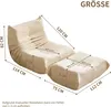 MODFU Rozkládací postel Lazy sofa s opěradlem a podnožkou, Náhled obrázku produktu 7
