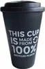 Plastový pohár na kávu s viečkom 500 ml vo vitríne - COFFEE Náhľad obrázku produktu 3