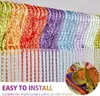 Unyqoos® Metalen draad gordijn, 100 x 200 cm, zilver – Productafbeelding-voorbeeld 7