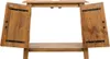 A wooden bathroom cabinet with its doors open. Anteprima dell’immagine prodotto
