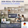 Wandregal Karo Schweberegal aus Holz Natur/Weiß Produktbild-Vorschau 7
