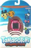 The image shows the retail packaging of a Tamagotchi Connection toy. The packaging is predominantly blue with graphics of Tamagotchi characters and product features. Anteprima dell’immagine prodotto