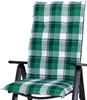 Auflage Hochlehner Milano 2397 grün-weiß kariert 120x49x6 Produktbild-Vorschau 2