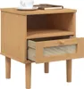 vidaXL Nachttisch SENJA Rattan-Look Braun 40x35x48cm Produktbild-Vorschau 10