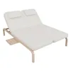 Chaise longue de jardin pour 2 personnes avec table Voir les images du produit 8