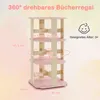 COSTWAY Regał dziecięcy obracany o 360°, 3-poziomowy regał Podgląd zdjęcia produktu 3