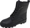 A black leather lace-up boot is shown against a white background. Náhled obrázku produktu