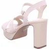 Tamaris Damen Sandalette Leder Cut-Outs Plateau High Heel Produktbild-Vorschau 14