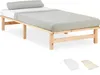 Homestyle4u Holzbett Palettenbett 90x200 mit Matratze mit ® Produktbild-Vorschau 13