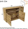 okwish Kommode 2 Türen und 4 Schubladen,Sideboard mit Produktbild-Vorschau 6