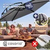 CASARIA® Set complet Parasol de jardin extérieur 350cm Voir les images du produit 3