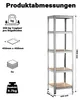 Scaffale per carichi pesanti Wiltec zincato 45 x 45 x 180 Anteprima dell’immagine prodotto 3