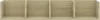 An empty, four-compartment wall shelf made of wood-look material. Produktbild-Vorschau