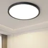 ZMH Plafonnier LED  Ø22cm  Plat 18W Lampe de couloir Noir Voir les images du produit 1