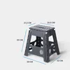 Klapphocker aus Kunststoff - belastbar bis 90kg - ( Größe: Produktbild-Vorschau 2