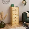 Kommode Hochschrank Anrichte RONDO, 6 Schubladen, Kiefer Produktbild-Vorschau 2