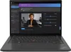 A laptop screen displaying a video enhancement software interface with a video call in progress. Produktbild-Vorschau