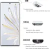 A product image showcasing a screen protector with feature callouts. Produktbild-Vorschau