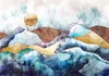 Vlies Fototapete - Stained Glass Landscape 400x280 cm Produktbild-Vorschau 5