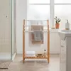 Věšák na ručníky Relaxdays, se 3 tyčemi a odkládací Náhled obrázku produktu 2