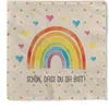 Sovie HOME Serviette RAINBOW Schön, dass du da bist in Produktbild-Vorschau 1