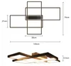 ZMH LED Deckenleuchte Dimmbar Modern Deckenlampe Schwarz Produktbild-Vorschau 5