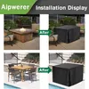 Tuinmeubelbescherming, 420D Oxford, zwart, 120x120x72 cm, Productafbeelding-voorbeeld 4