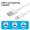 4x iPhone Lightning Ladekabel 1m – USB-A auf Lightning Produktbild-Vorschau 2