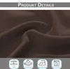 Close-up of brown fabric with icons and text at the bottom. Produktbild-Vorschau