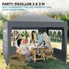 Altana Toboli 3 x 3 m w kolorze szarym z ochroną UV 50+, Podgląd zdjęcia produktu 10
