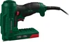 A studio shot of a green and black electric tacker/nailer. Produktbild-Vorschau