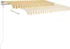 vidaXL Store manuel rétractable 350x250 cm jaune et blanc Voir les images du produit 6